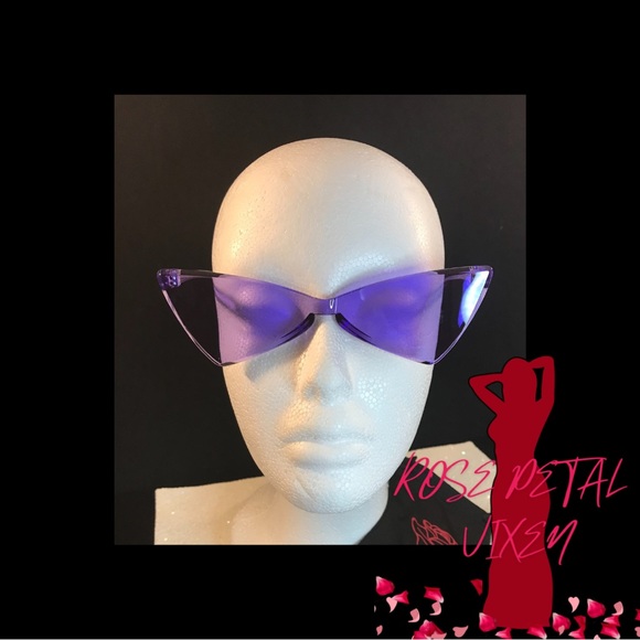 Candy Purple Rimless Cat eye sunglasses! - Picture 1 of 3